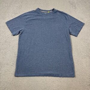 Tasc Performance T Shirt Mens Sz L Blue Bamboo Short Sleeve Cotton Bamboo